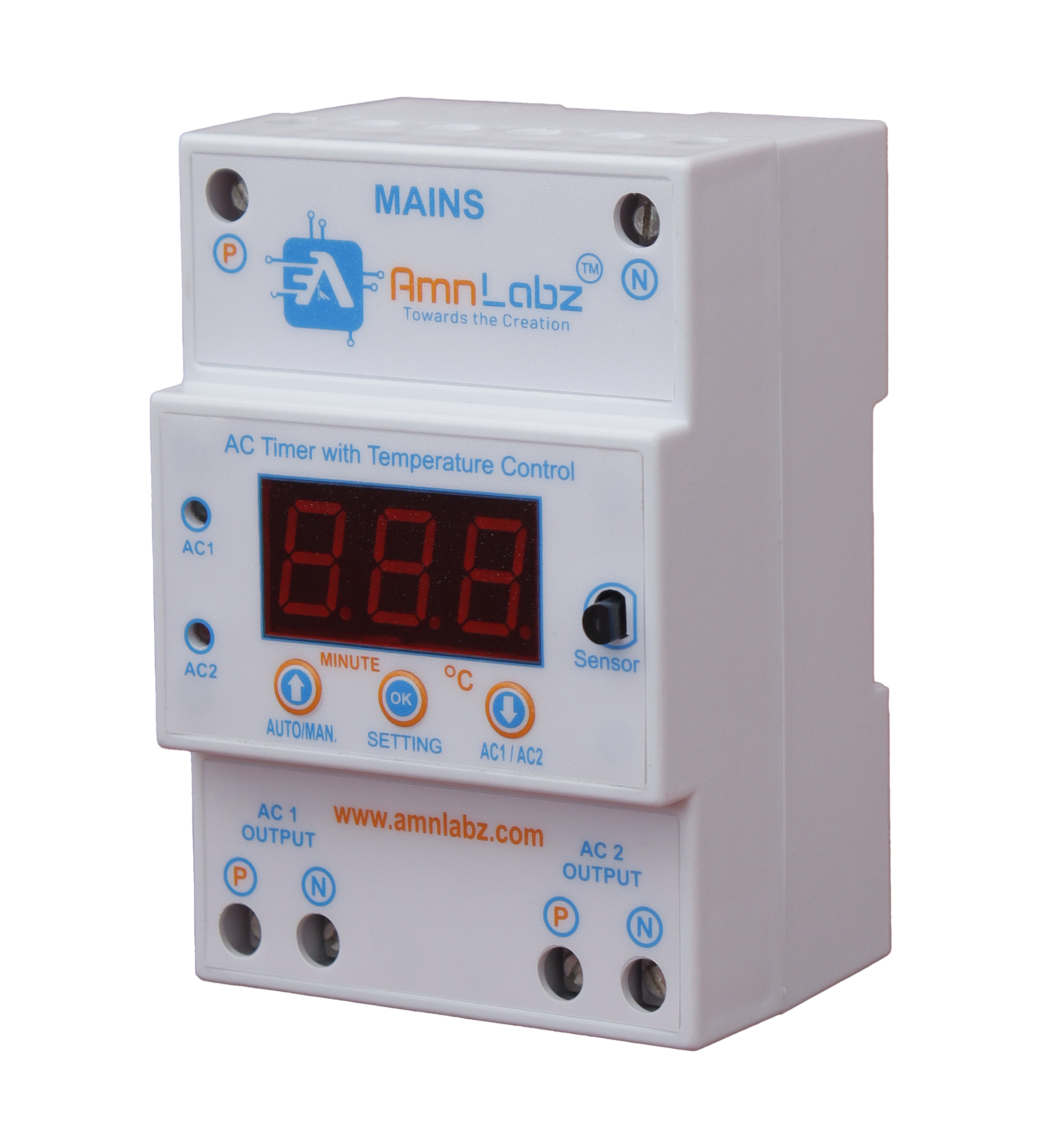 Digital AC timer with Temperature Control Digital AC timer with Temperature Control