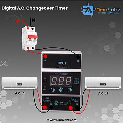Digital AC Cyclic Timer, Air conditioning change over timer Digital AC Cyclic Timer, Air conditioning change over timer